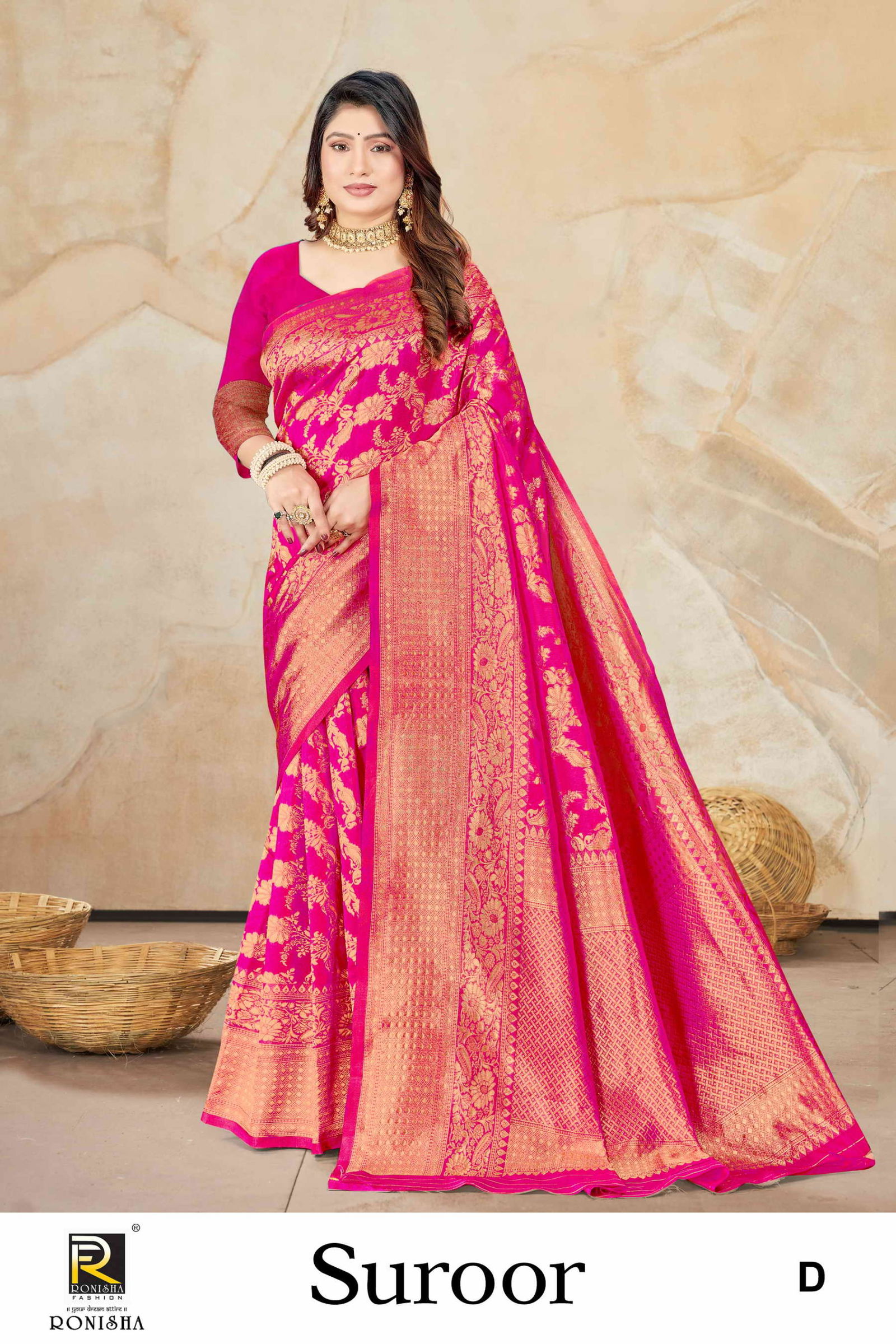 Suroor By Ronisha Designer Banarasi Silk Sarees Wholesale Clothing Suppliers In India

